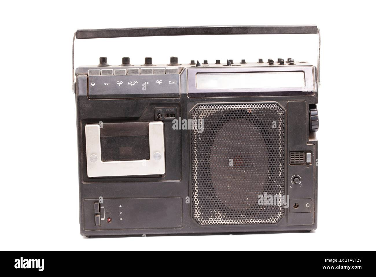 Retro ghetto radio boom box cassette recorder from 80s Stock Photo - Alamy
