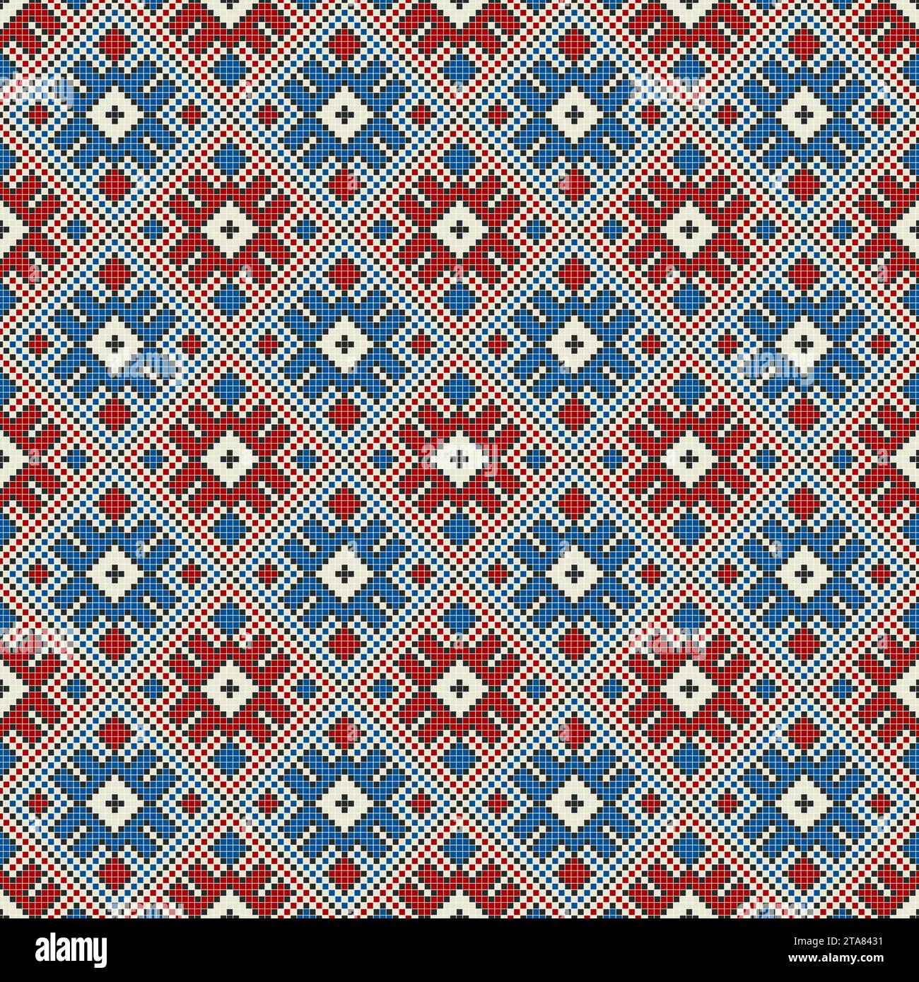 Traditional Georgian folk art embroidery vector pattern Stock Vector ...
