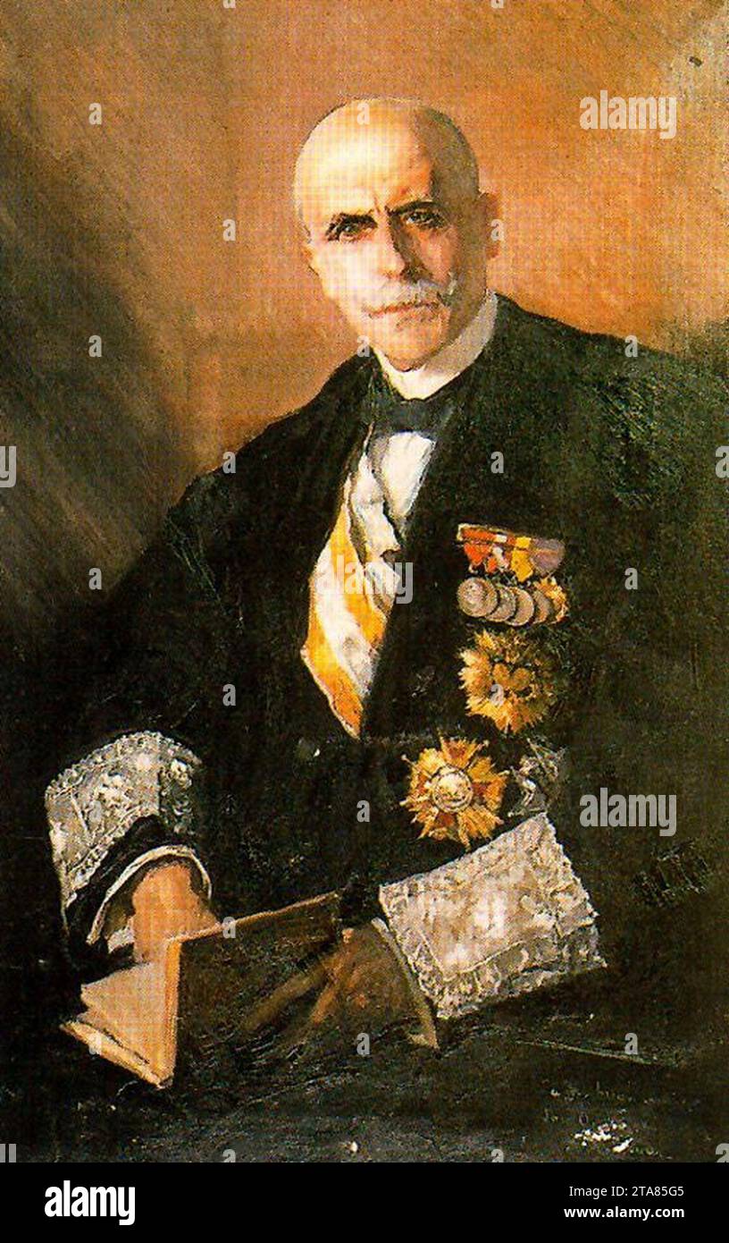 Retrato de José Ortega Morejón (José Villegas Cordero). Stock Photo