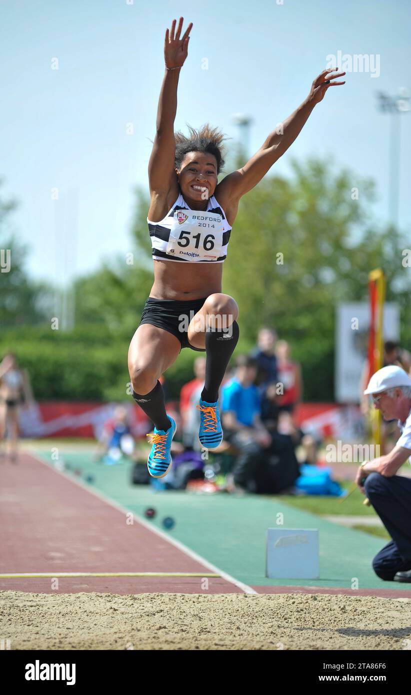 Jazmin Sawyers (Bristol University) competing in the U23 women’s long