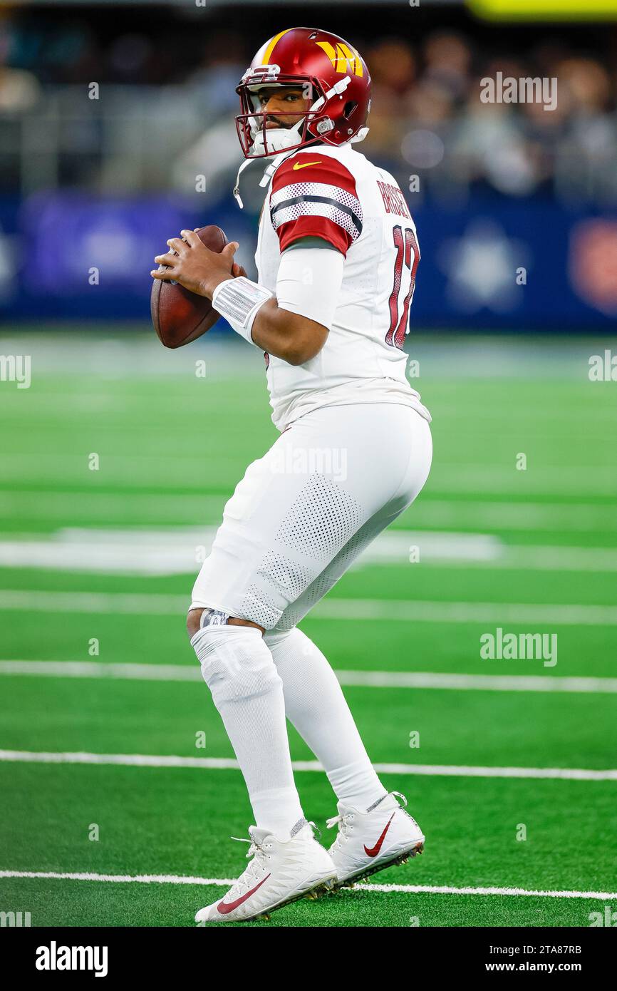 Arlington, USA. 23rd Nov, 2023. Washington Commanders quarterback