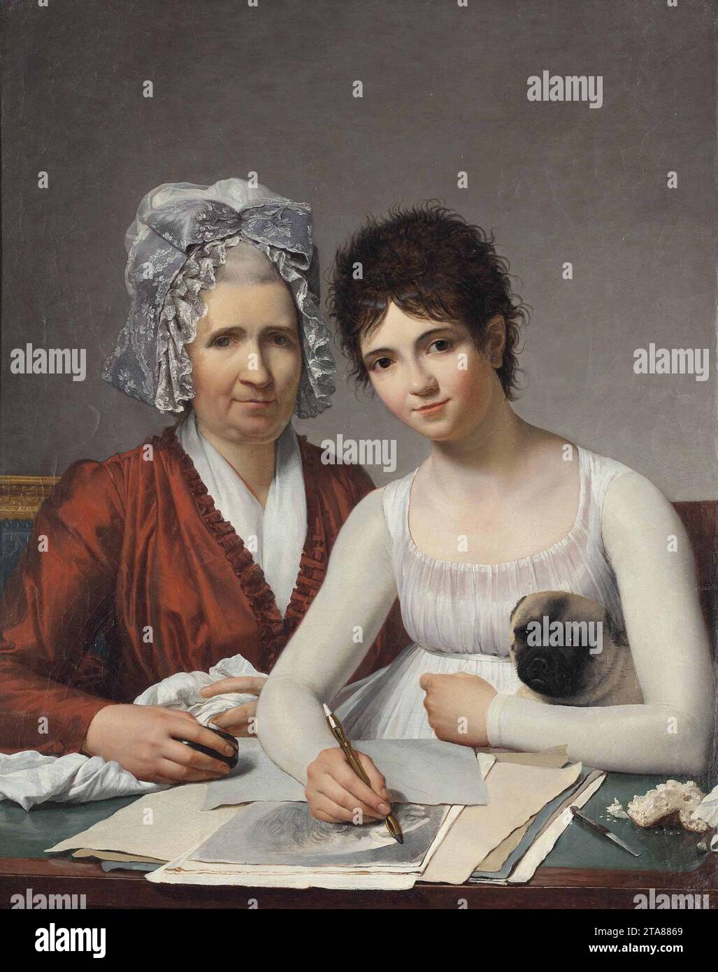 Victor Maximilien Potain Portrait of MarieAdrienne Rousseau, née