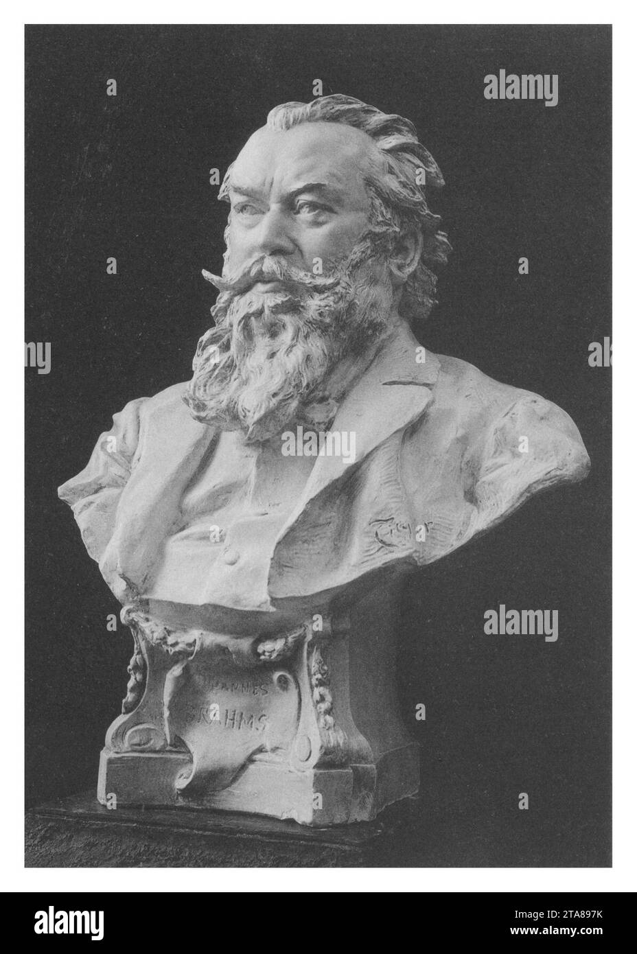 Victor Tilgner - 69a - Johannes Brahms. Stock Photo