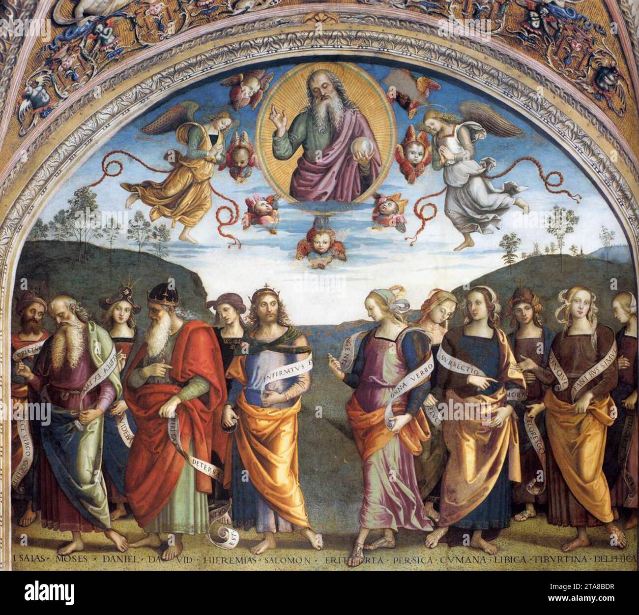 Prophets and Sibyls 1497-1500 by Pietro Perugino Stock Photo