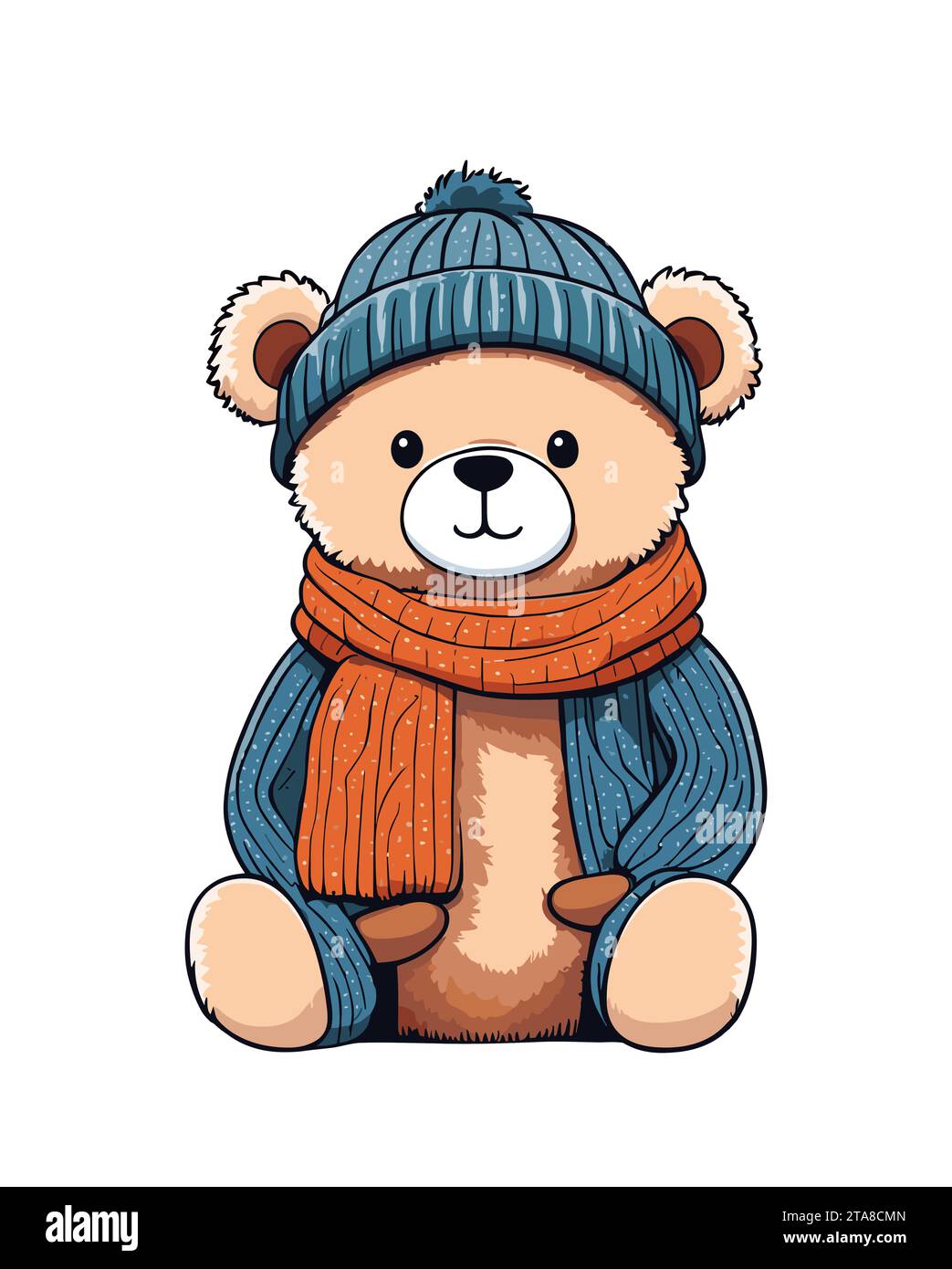 Mid-Season Dress For Boy In Bear Design Terry Stuff