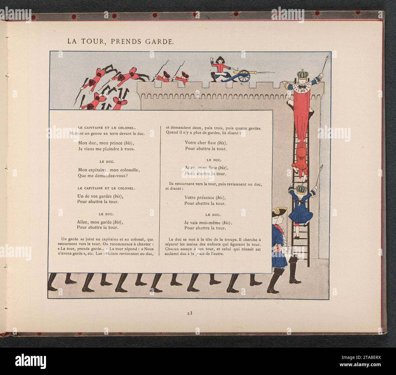 Vielles Chansons et Rondes pour les Petits Enfants 27. Stock Photo