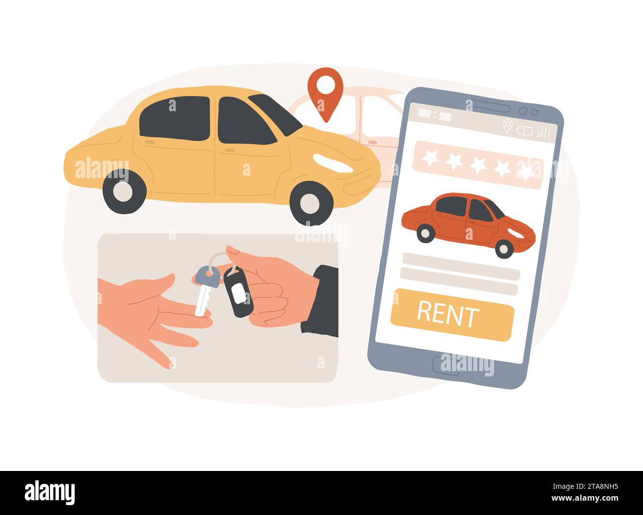 Vehicle sales agreement Stock Vector Images - Alamy