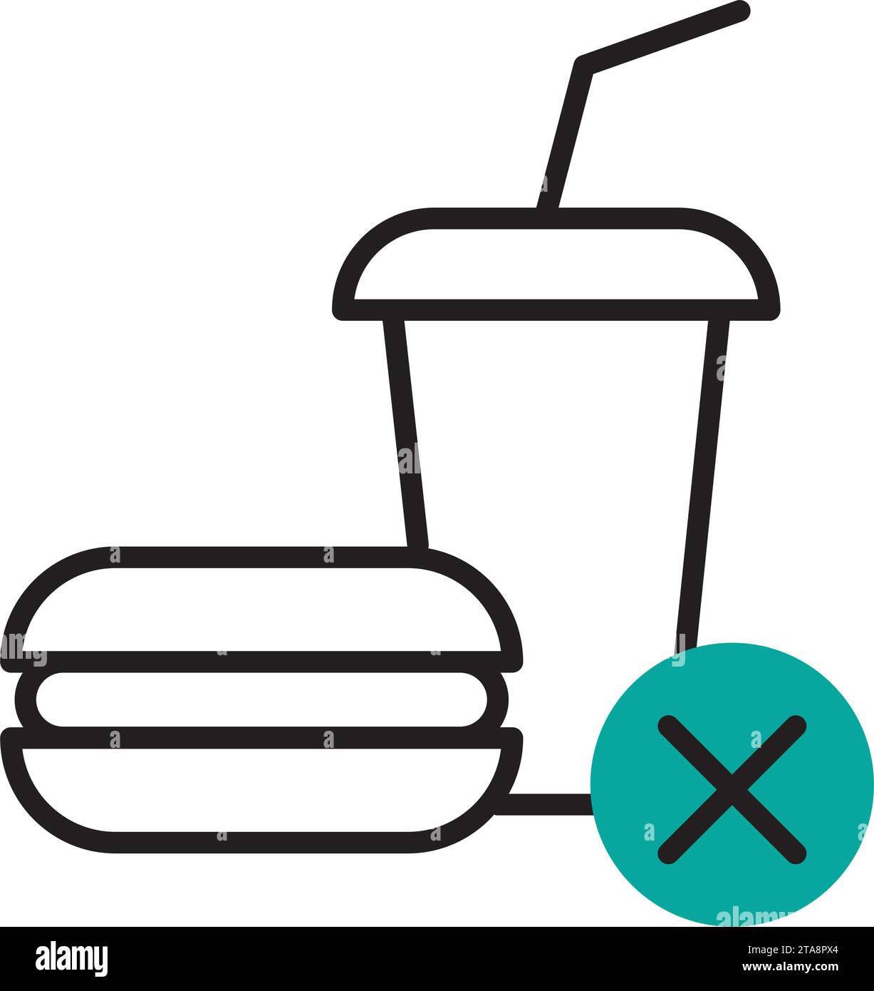 anorexia icon of no eating Stock Vector Image & Art - Alamy