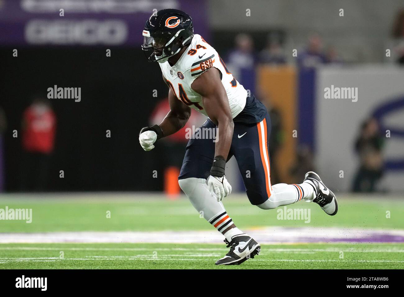Chicago Bears defensive end Rasheem Green (94) in action during the first half of an NFL