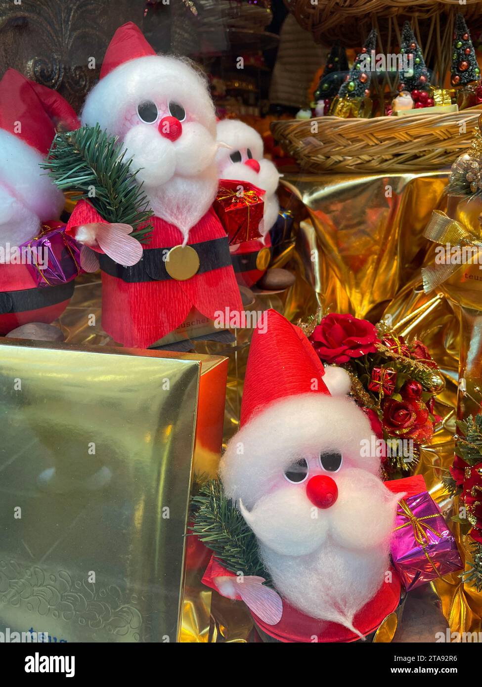 Teuscher chocolate store in Rockefeller Center features holiday themed