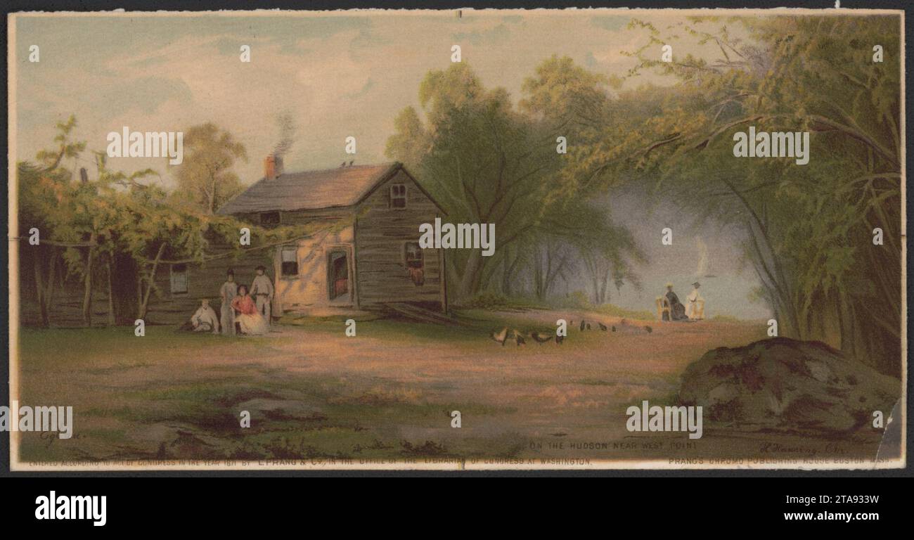 View on the Hudson, near West Point, no. 1 - Eglau ; H. Harring Chr ...