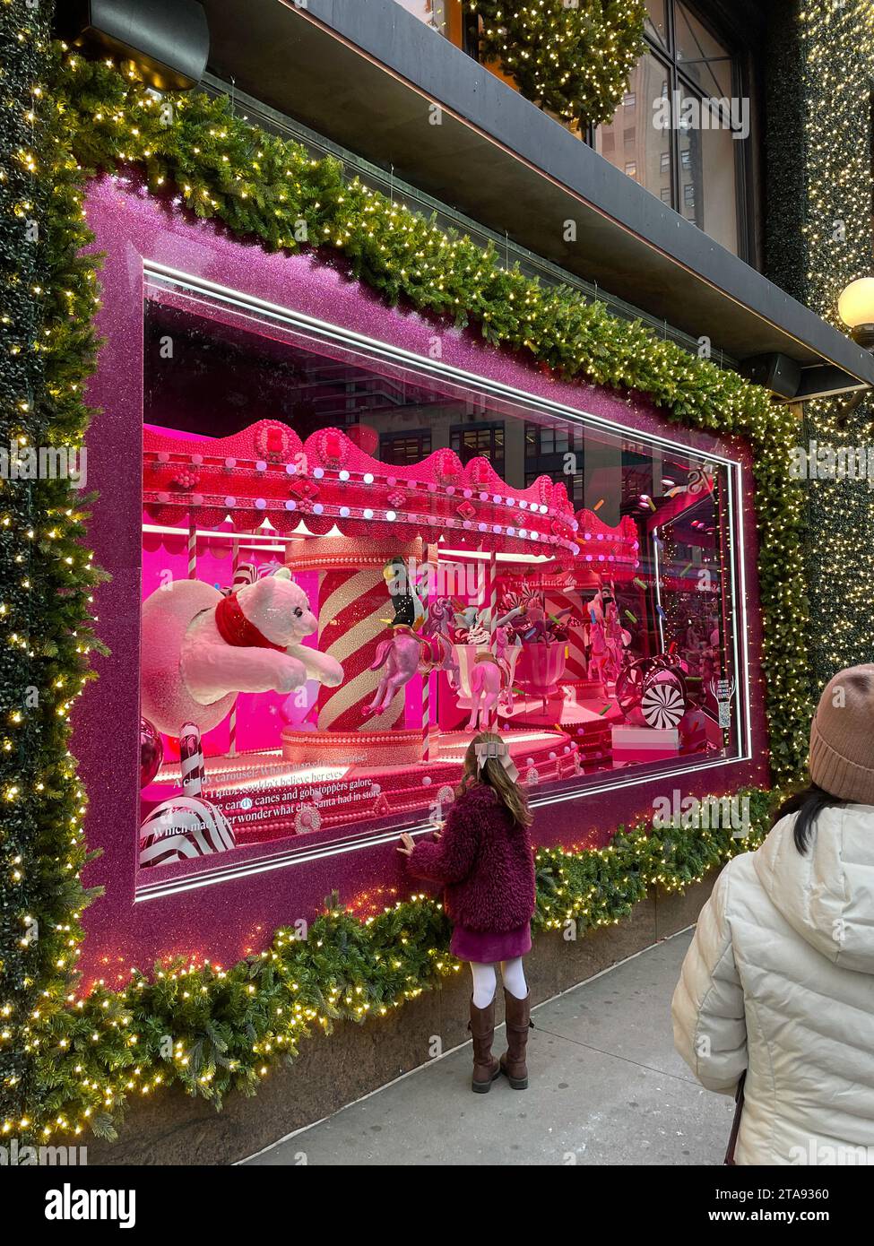 Macy's holiday windows are always a popular tourist stop in Herald