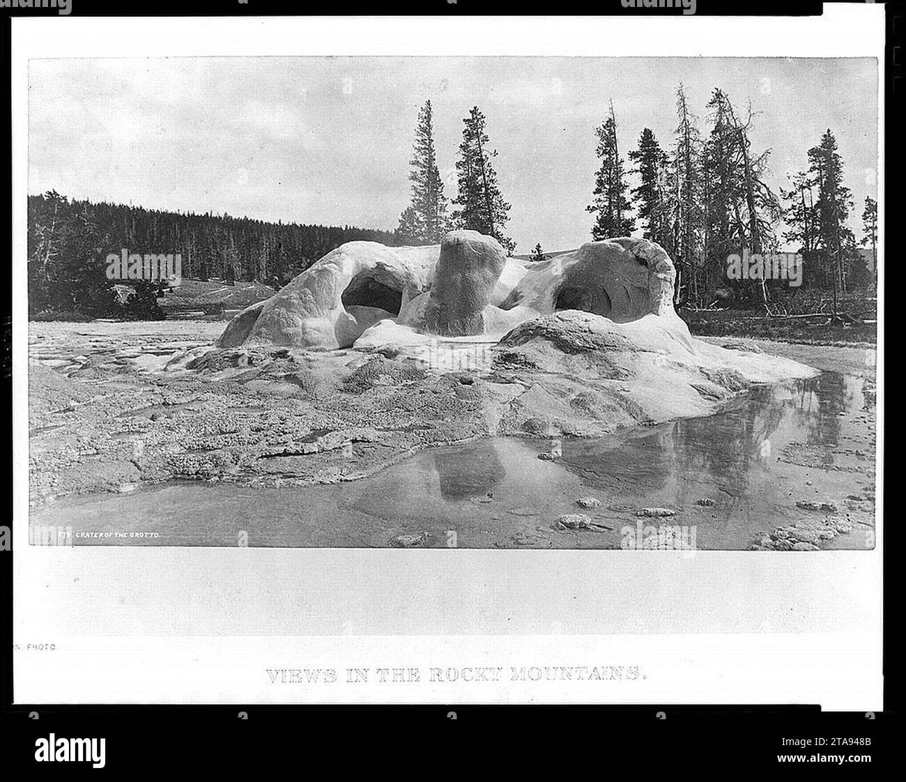 Views in rocky mountains Black and White Stock Photos & Images - Alamy