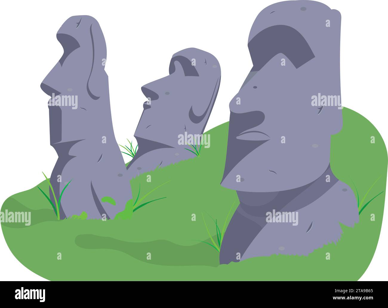 easter island moai statues Stock Vector Image & Art Alamy