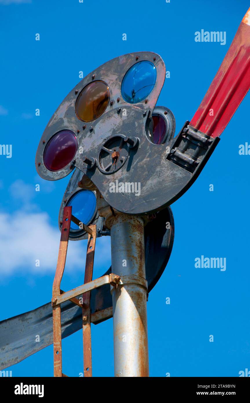Spiral Tunnels railroad light, Kicking Horse Pass National Historic