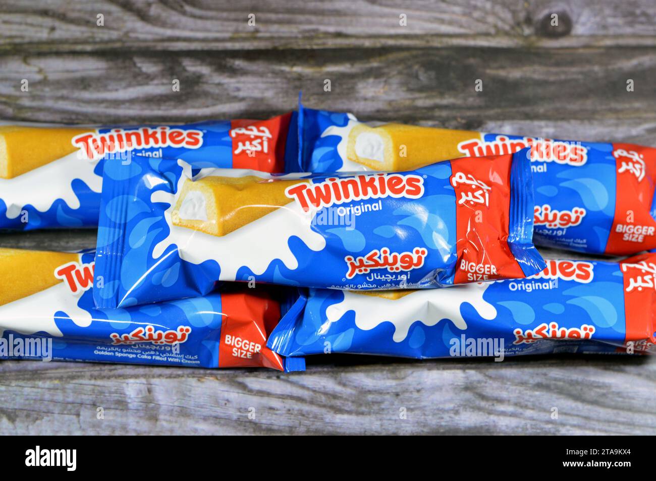 Cairo, Egypt, November 4 2023 Twinkies original taste, Twinkie is an