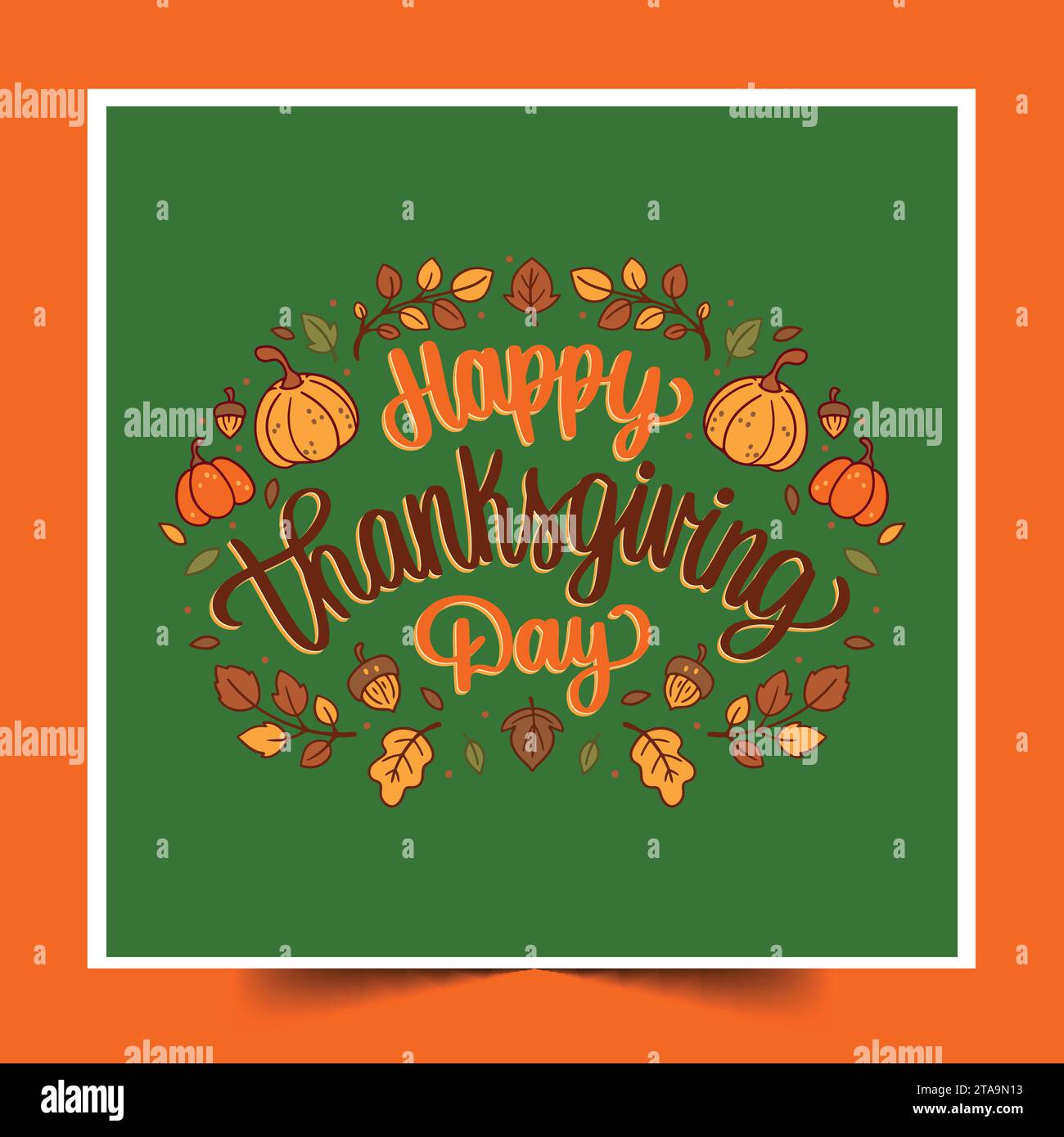 hand drawn thanksgiving lettering design vector illustration Stock Vector