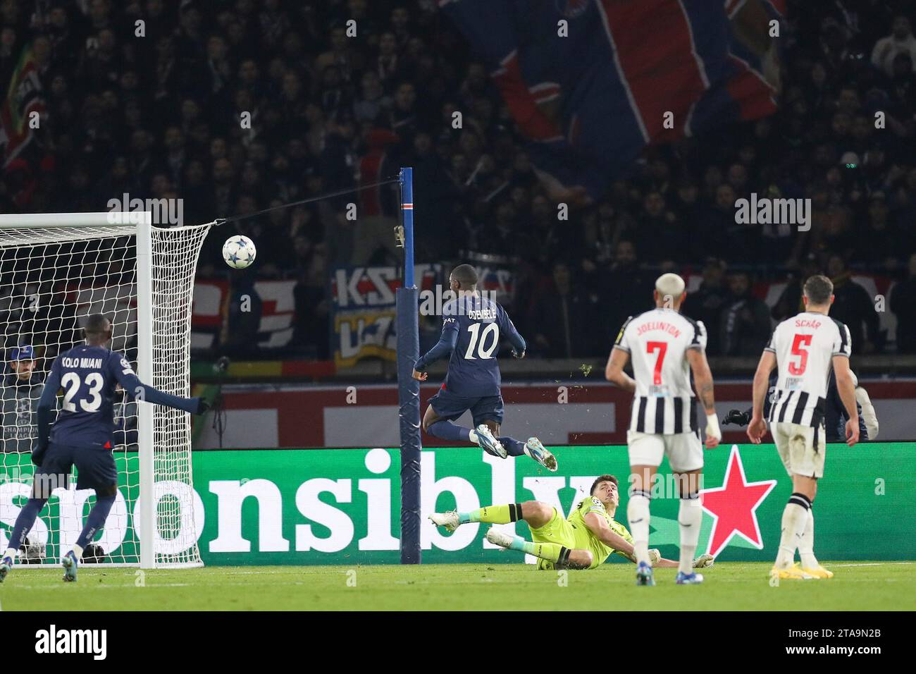 Paris, France. 28th Nov, 2023. Paris SaintGermain forward Ousmane