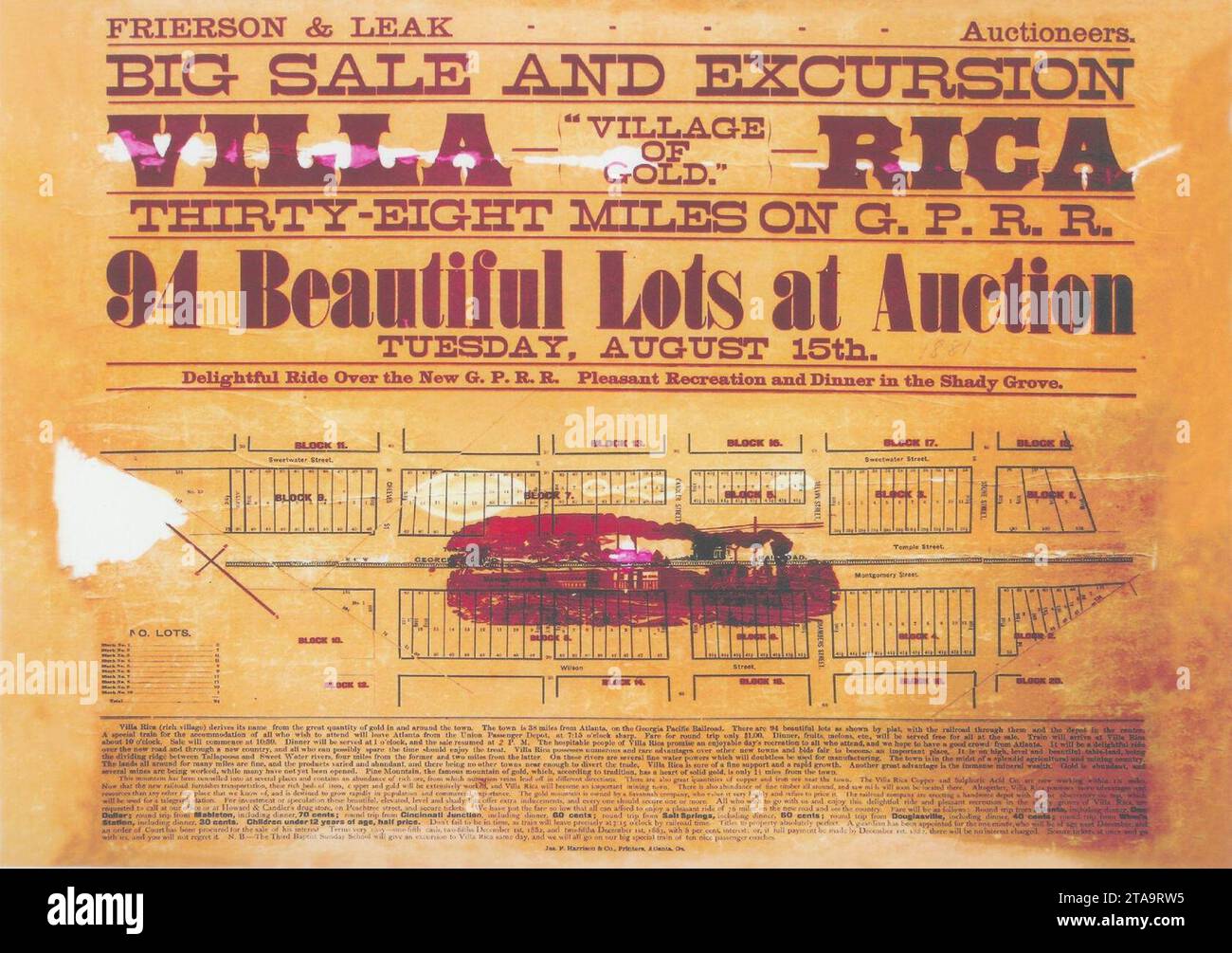 Villa Rica land sale Stock Photo Alamy