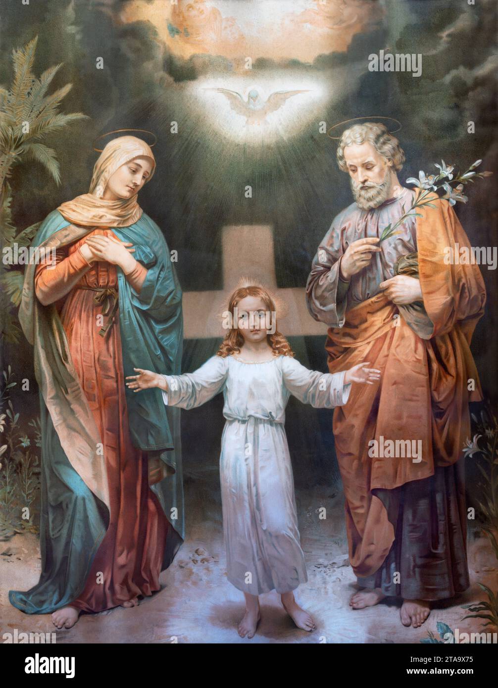 VICENZA, ITALY - NOVEMBER 7, 2023: The traditional image of Holy