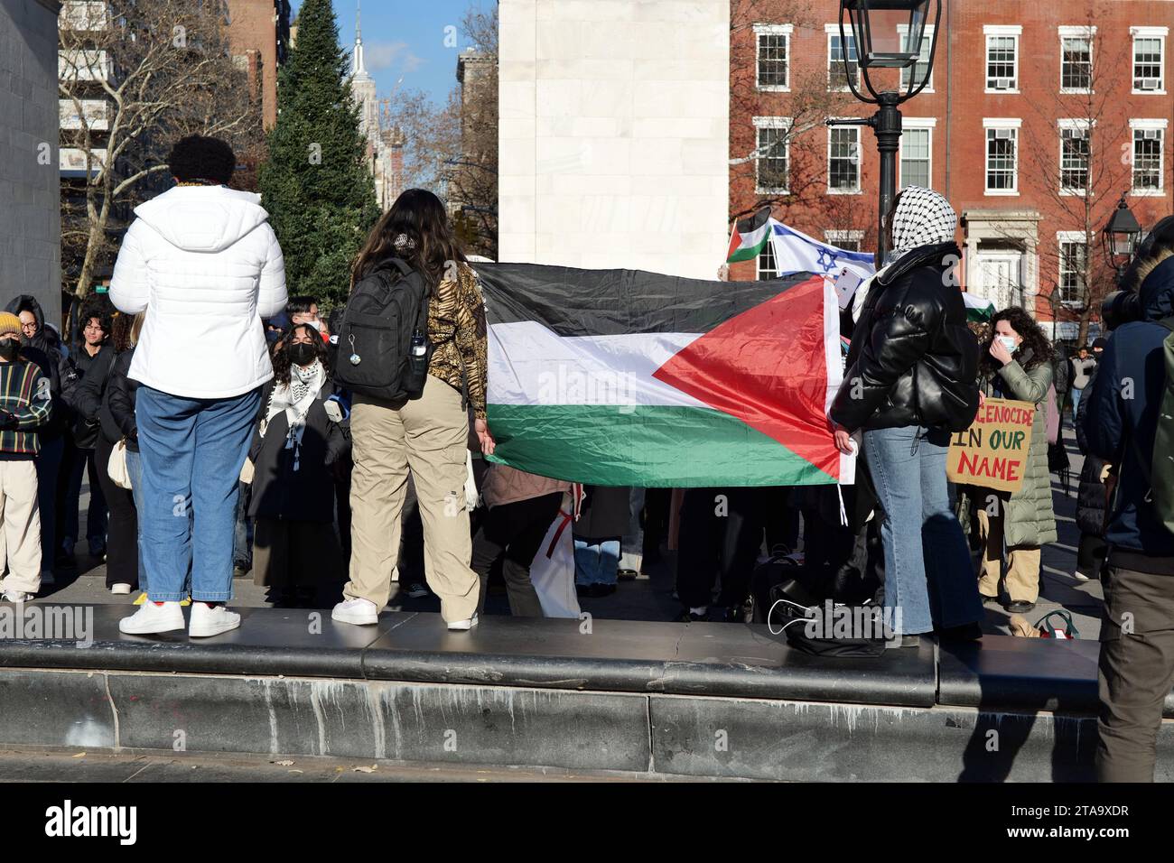 New York, New York, USA. 29th Nov, 2023. Pro Palestine Students Walked ...