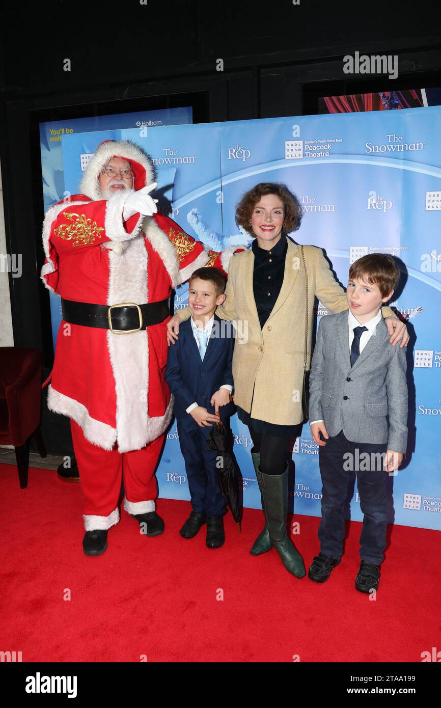 Camilla Rutherford attends The Snowman VIP opening at Peacock Theatre ...