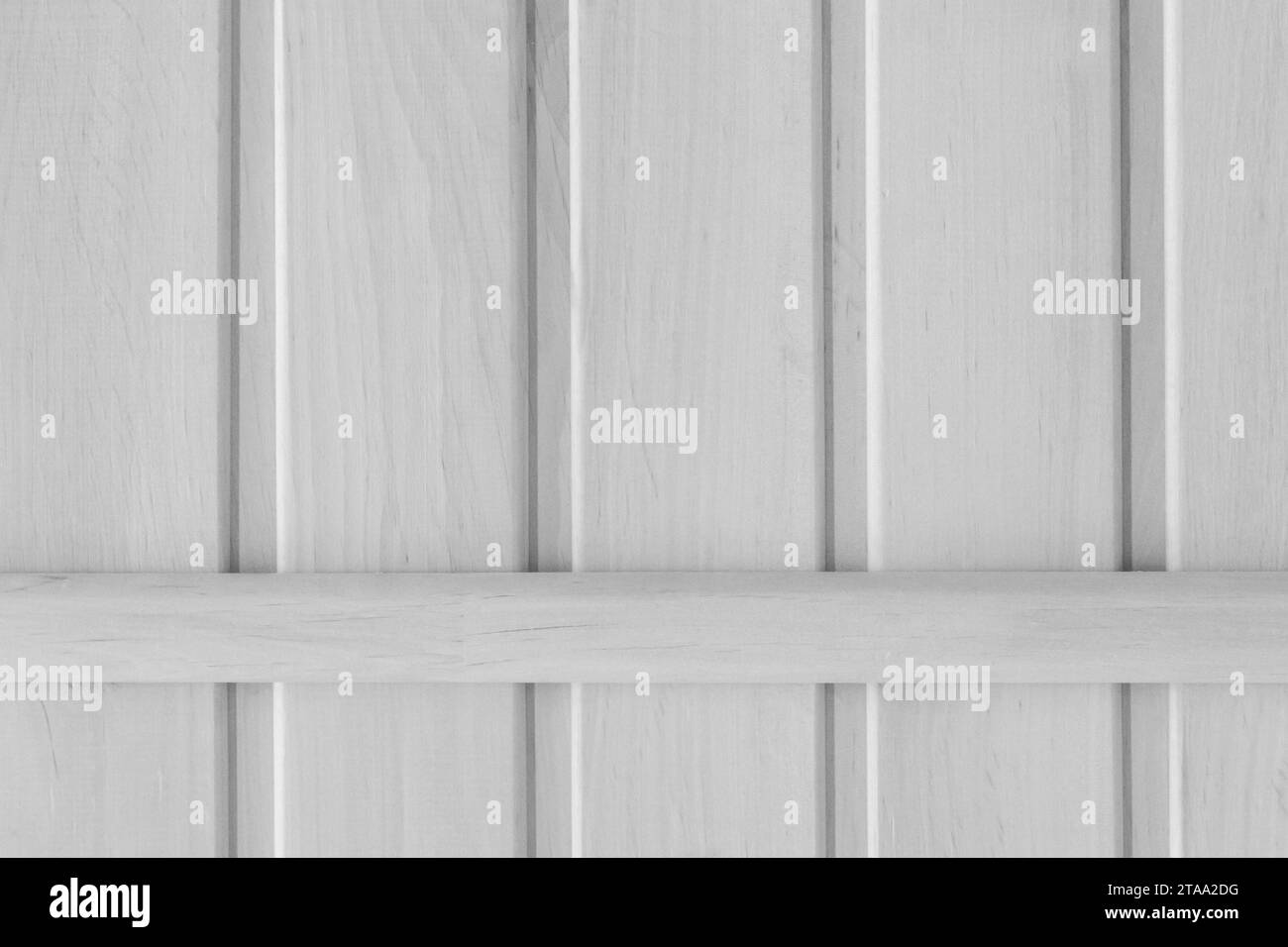 Board White Wooden Element Detail Fence Structure Plank Texture. Stock Photo