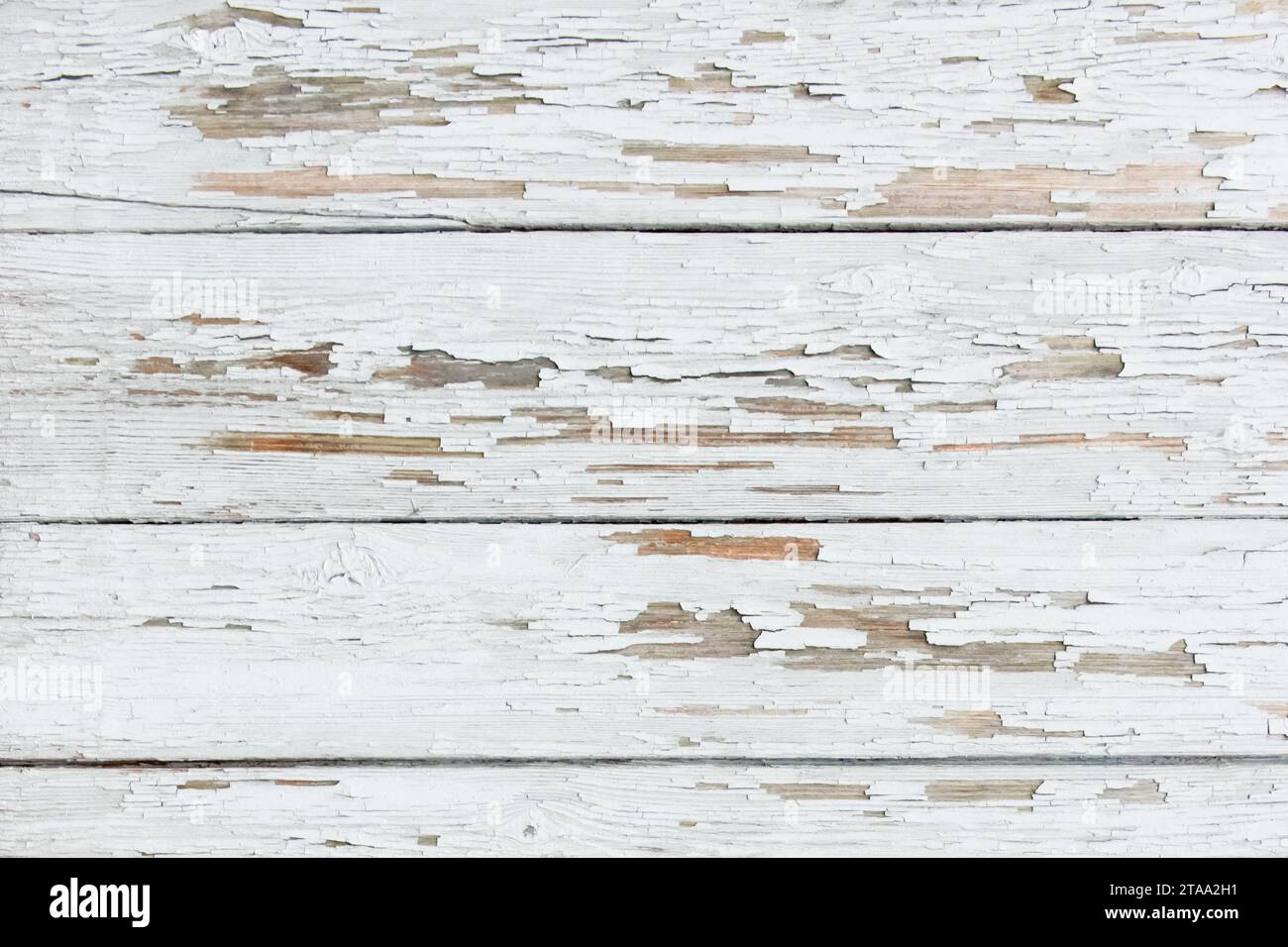 White paint old wooden texture peeling boards background worn plank ...