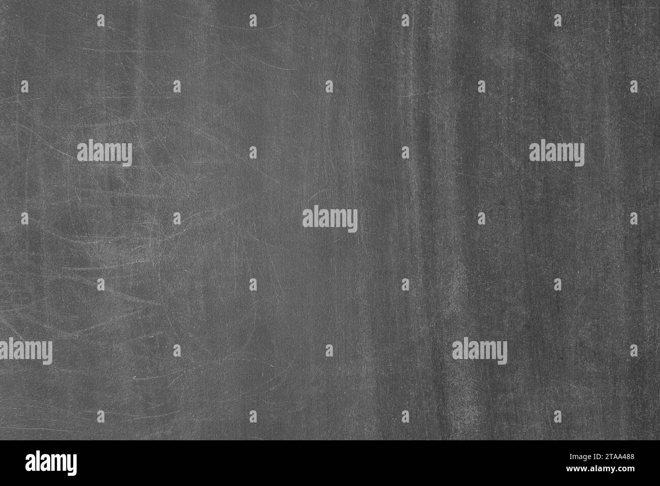 School Dirty Streaked Board Blank Space Template Text Design Mock Up Empty Grey Surface Background, close up. Stock Photo
