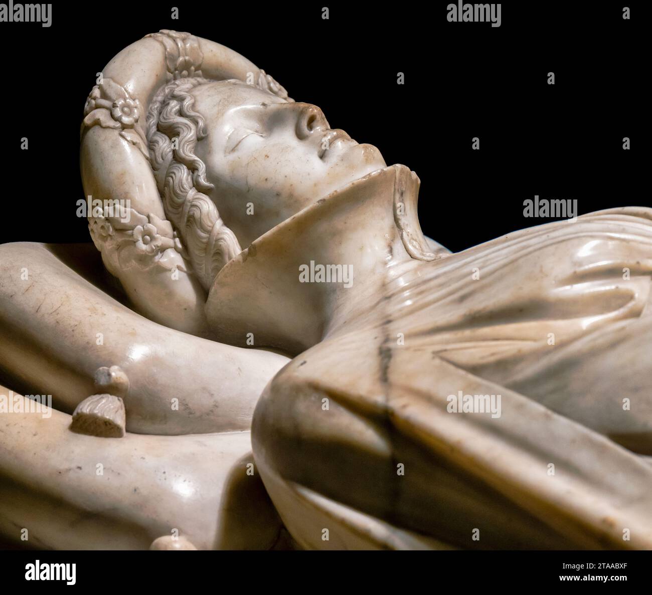 Funerary monument of Ilaria del Carretto, Lucca, Tuscany, Italy Stock Photo