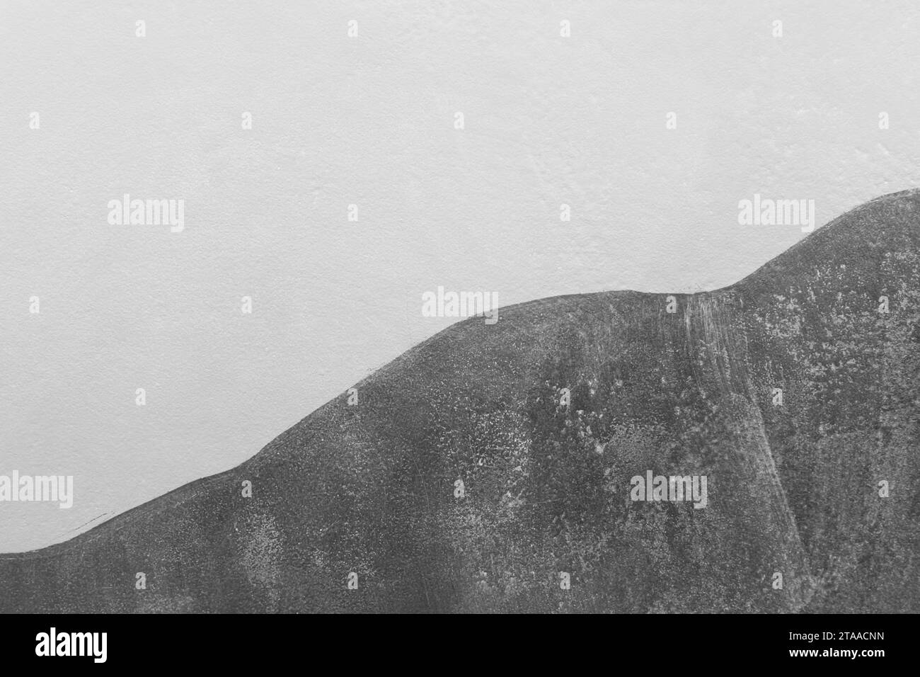 White Dark Grey Abstract View 2 Two Colors Gray Wall Design Rock Mountain Background. Stock Photo