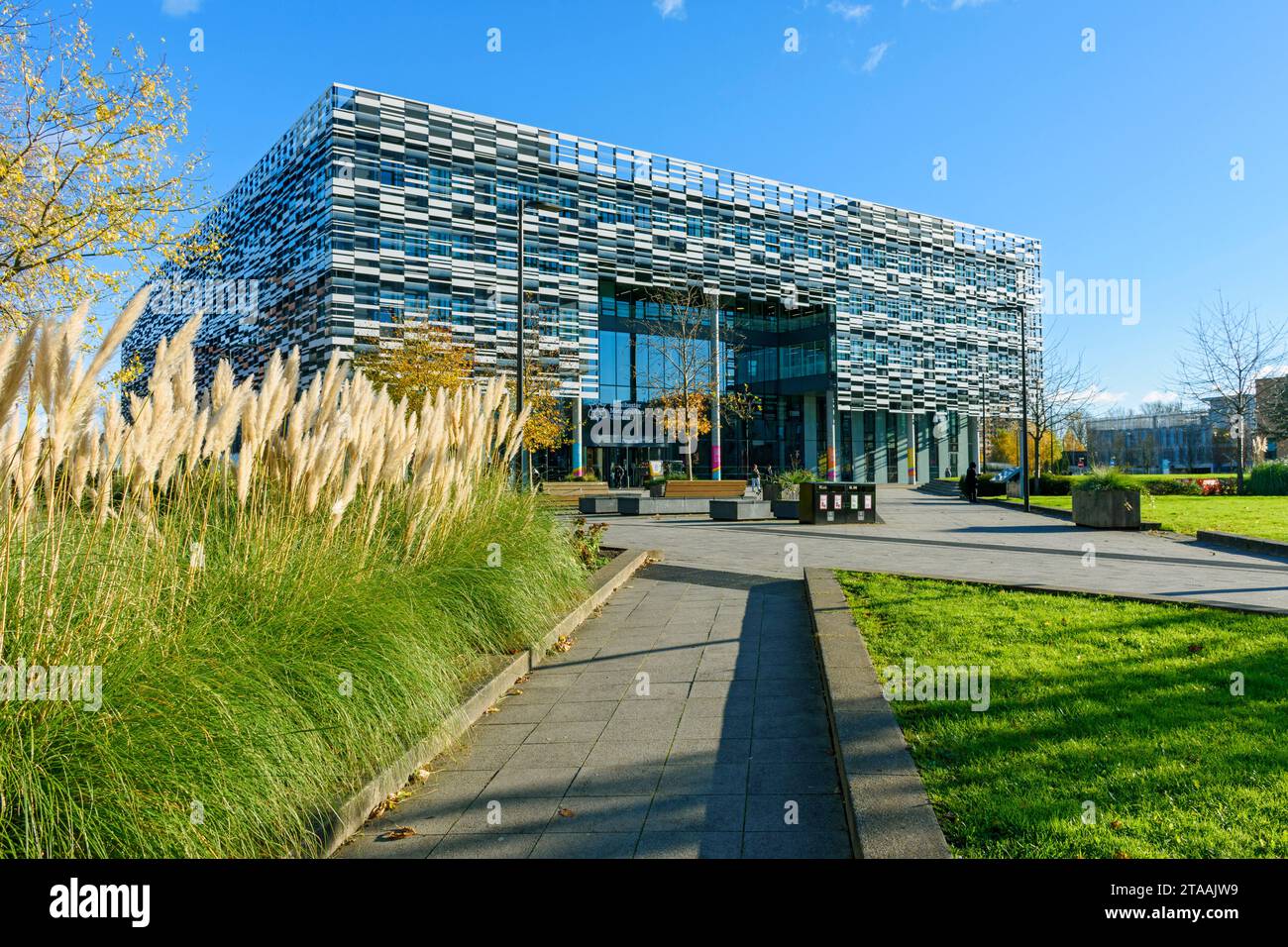 Manchester Metropolitan University, Brooks Academic building, Birley Campus, Manchester, England, UK. Sheppard Robinson 2014. Stock Photo
