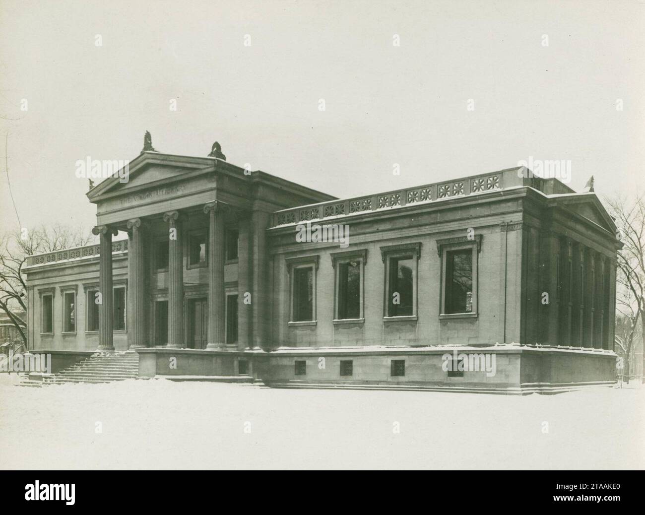 Virginia Library, McCormick Theological Seminary, Chicago, early 20th century Stock Photo