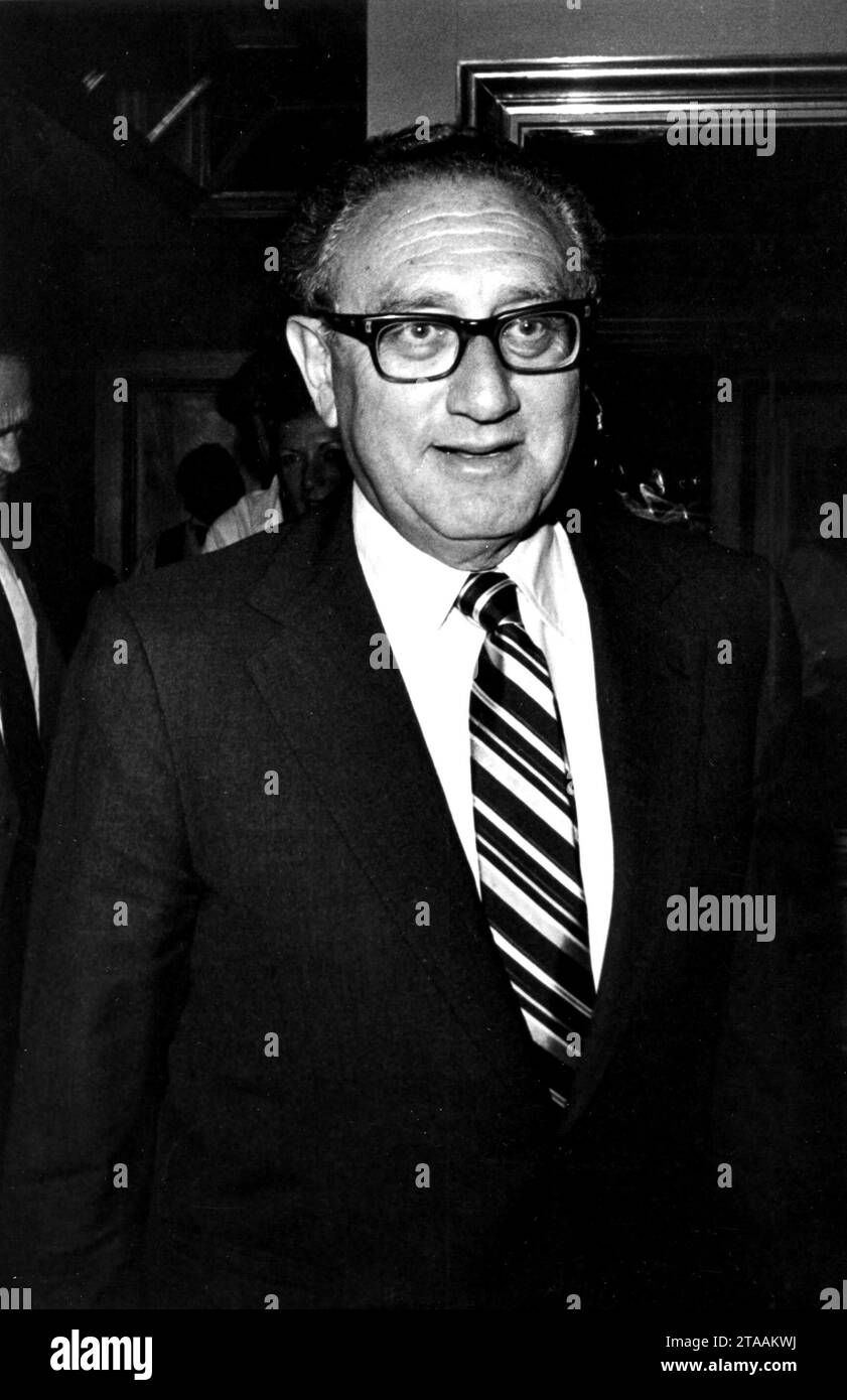 **FILE PHOTO** Henry Kissinger Has Passed Away. HENRY KISSINGER 1982 ...