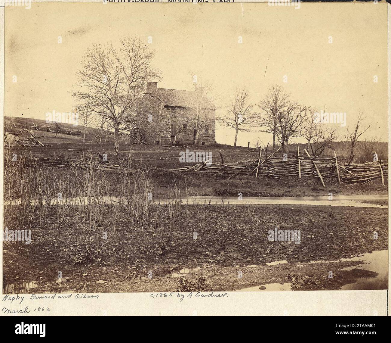 Virginia, Bull Run. Battlefield, Matthews House Stock Photo Alamy
