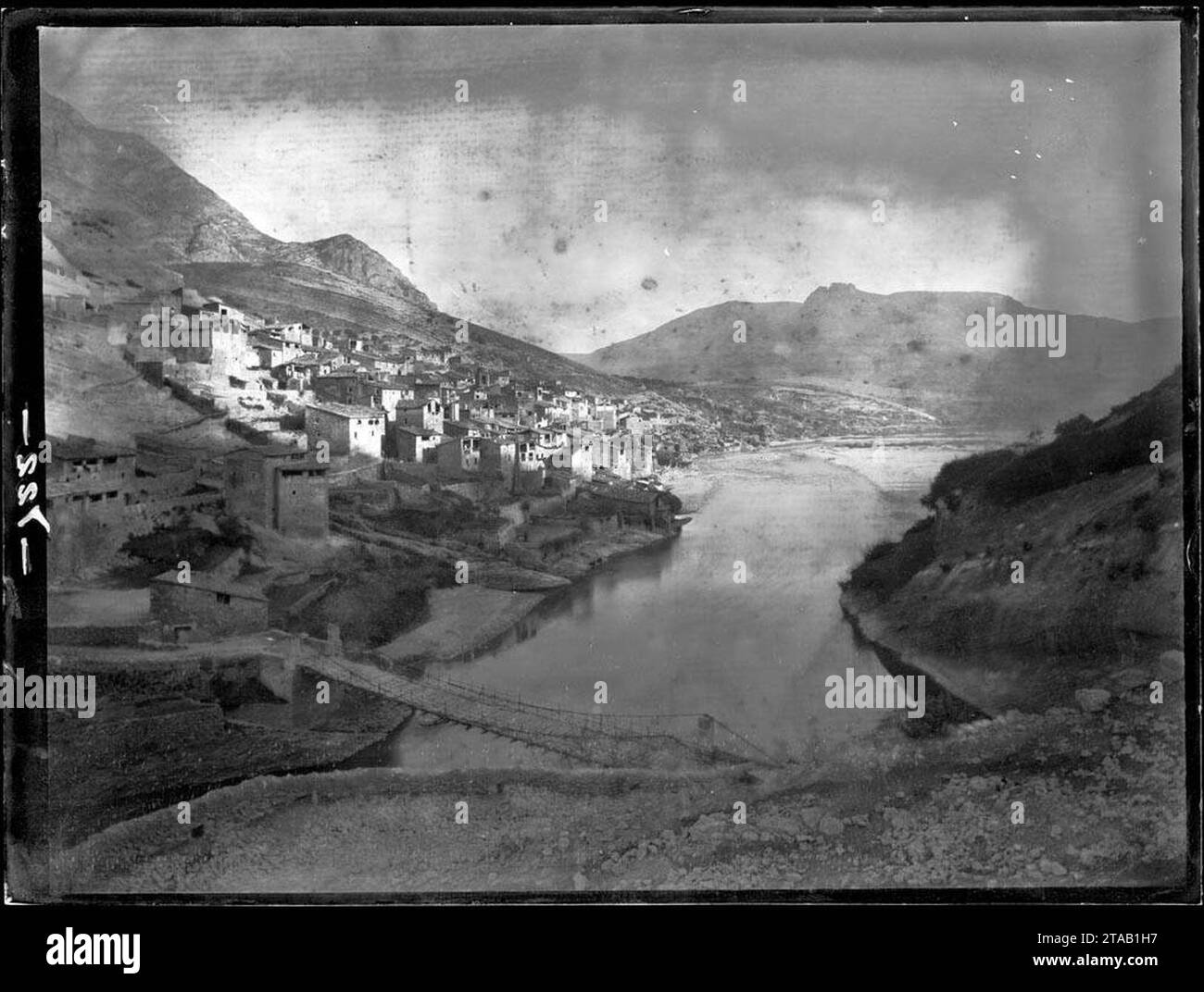 Vista del poble de Tragó de Noguera. Stock Photo