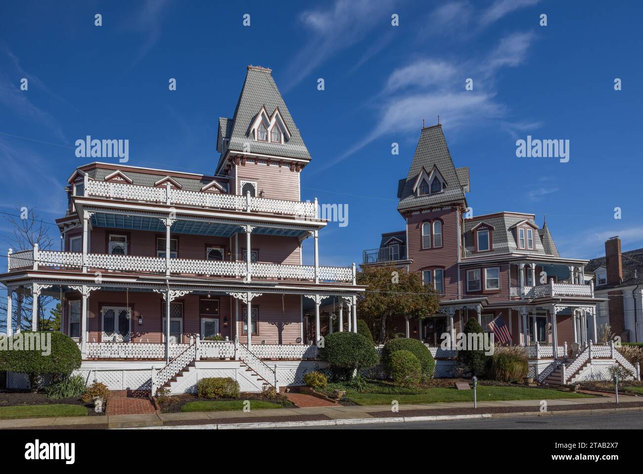 Victorian homes in Cape May, New Jersey Stock Photo Alamy