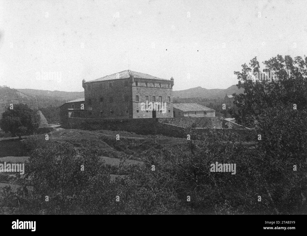 Vista general de la casa senyorial dels Rocafort-Sors. Stock Photo
