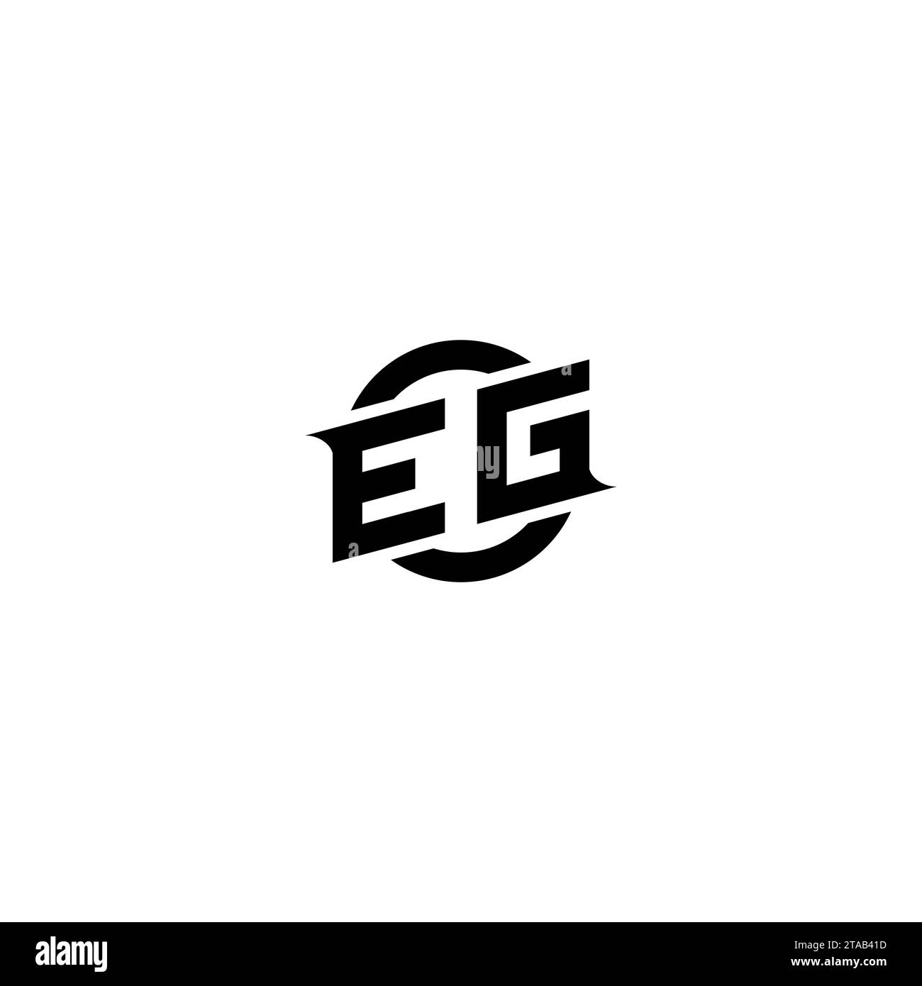 EG initial game logo, banner design for your e-sports or streaming team Stock Vector