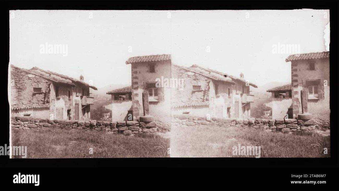 Vista parcial de Sant Pere de Torelló. Stock Photo