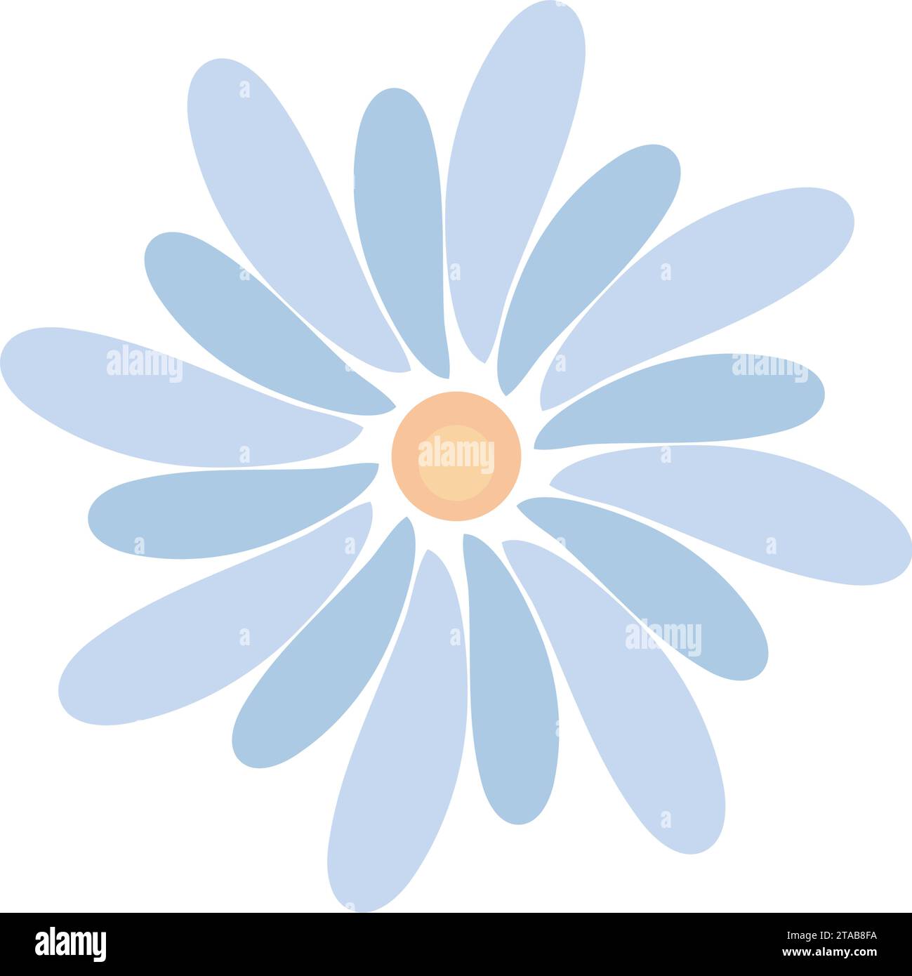 blue flower illustration Stock Vector Image & Art - Alamy