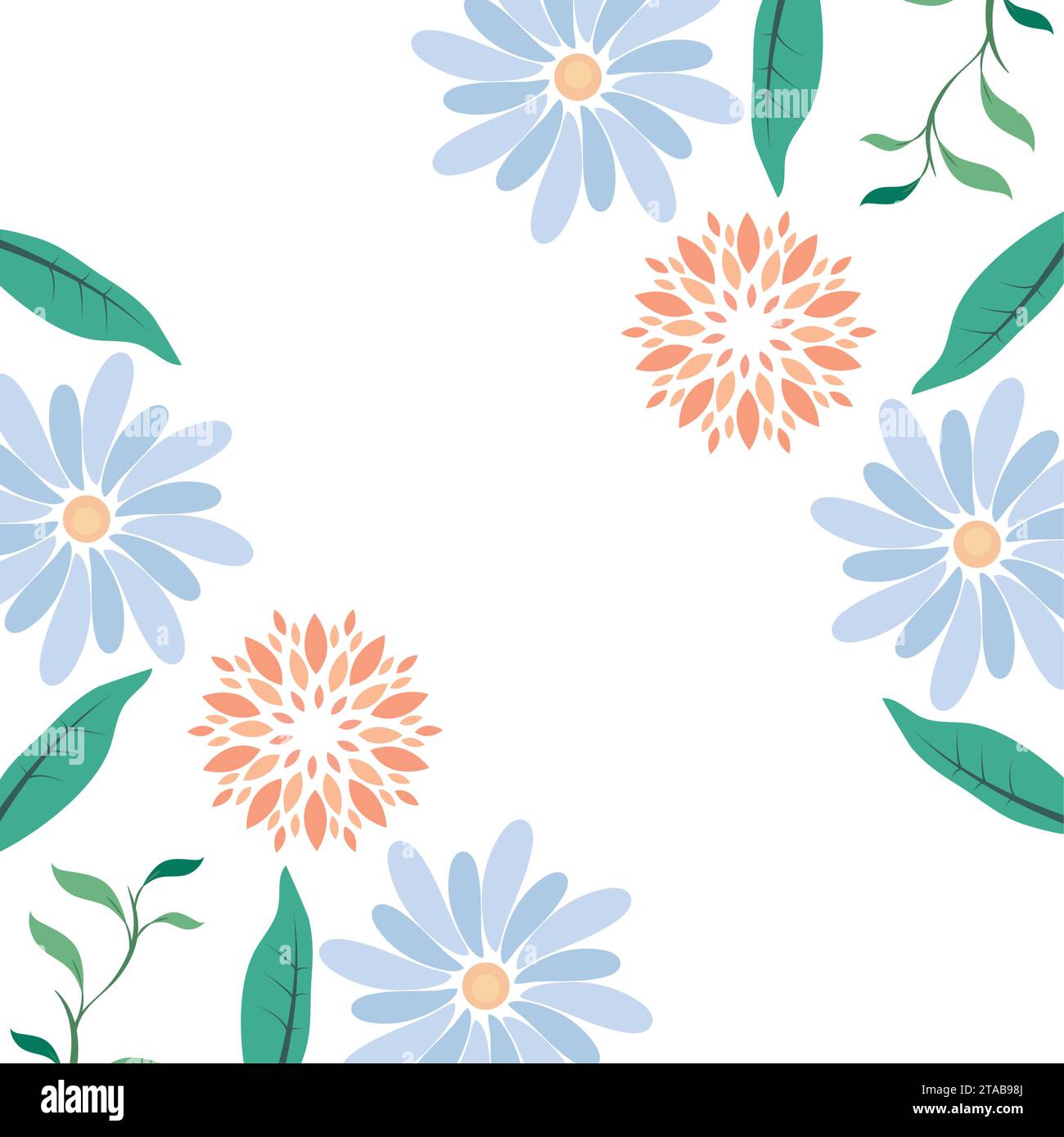 floral frame illustration Stock Vector Image & Art - Alamy