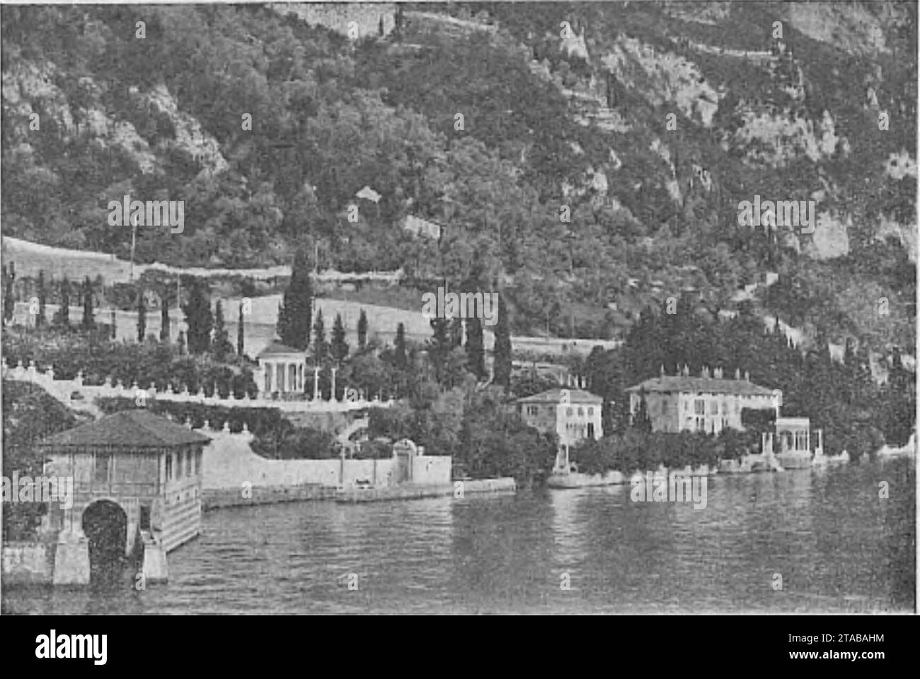 Vittorio Adami, Varenna e Monte di Varenna (1927) (page 435 crop). Stock Photo