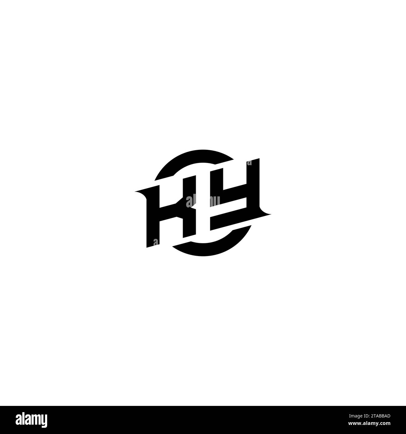 KY initial game logo, banner design for your esports or streaming team