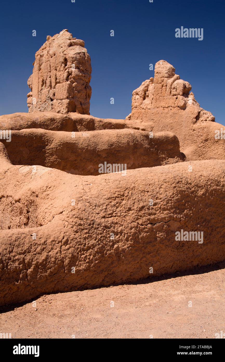 Indian ruins, Casa Grande Ruins National Monument, Arizona Stock Photo