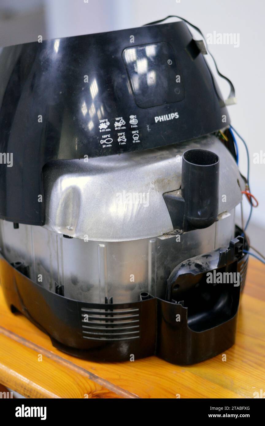Cairo, Egypt, November 9 2023 Philips Air fryer maintenance, repair