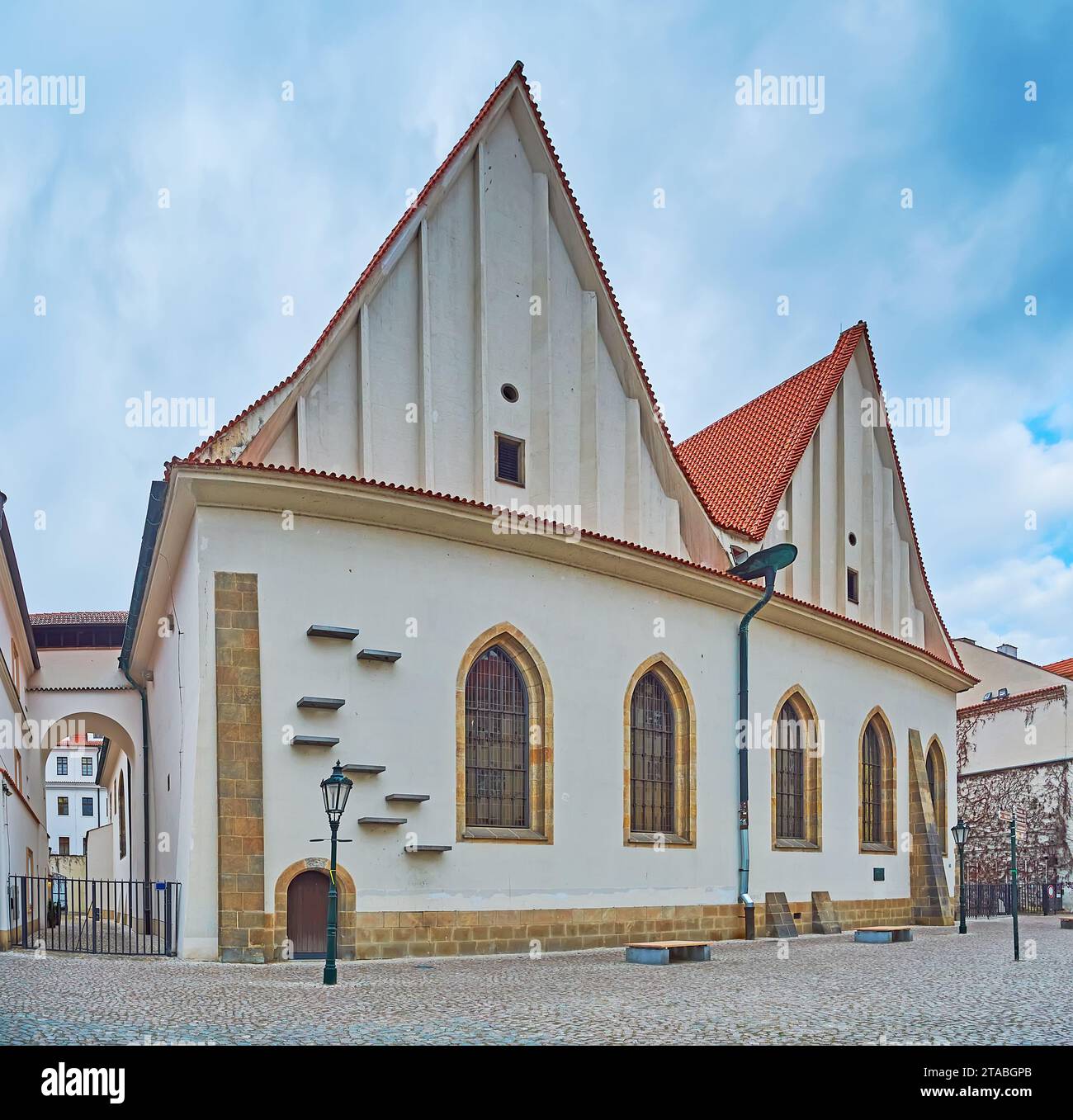 Medieval Chapel on Bethlehem Square in Stare Mesto, Prague, Czechia Stock Photo