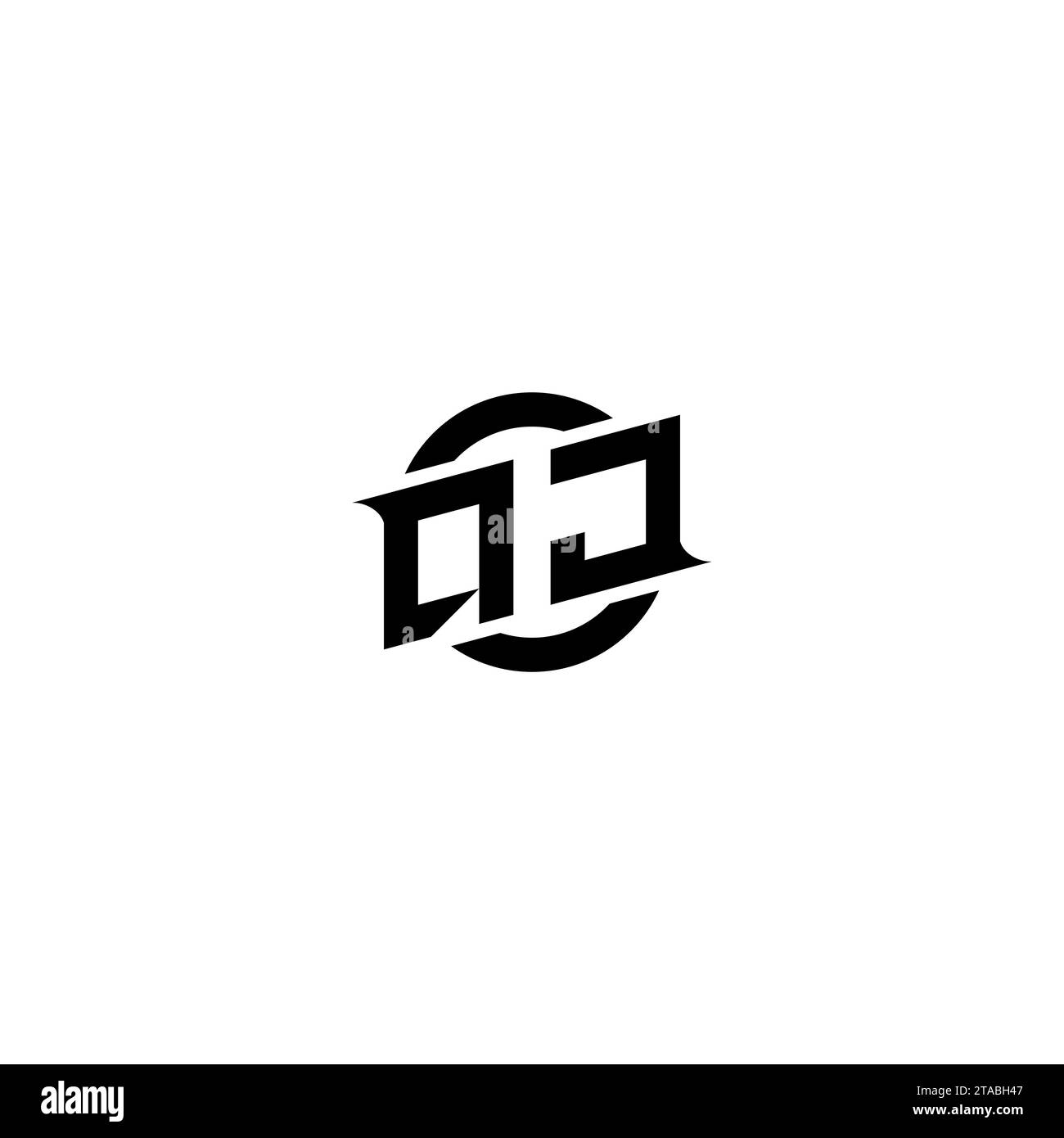 Qj minimal logo design Black and White Stock Photos & Images - Alamy