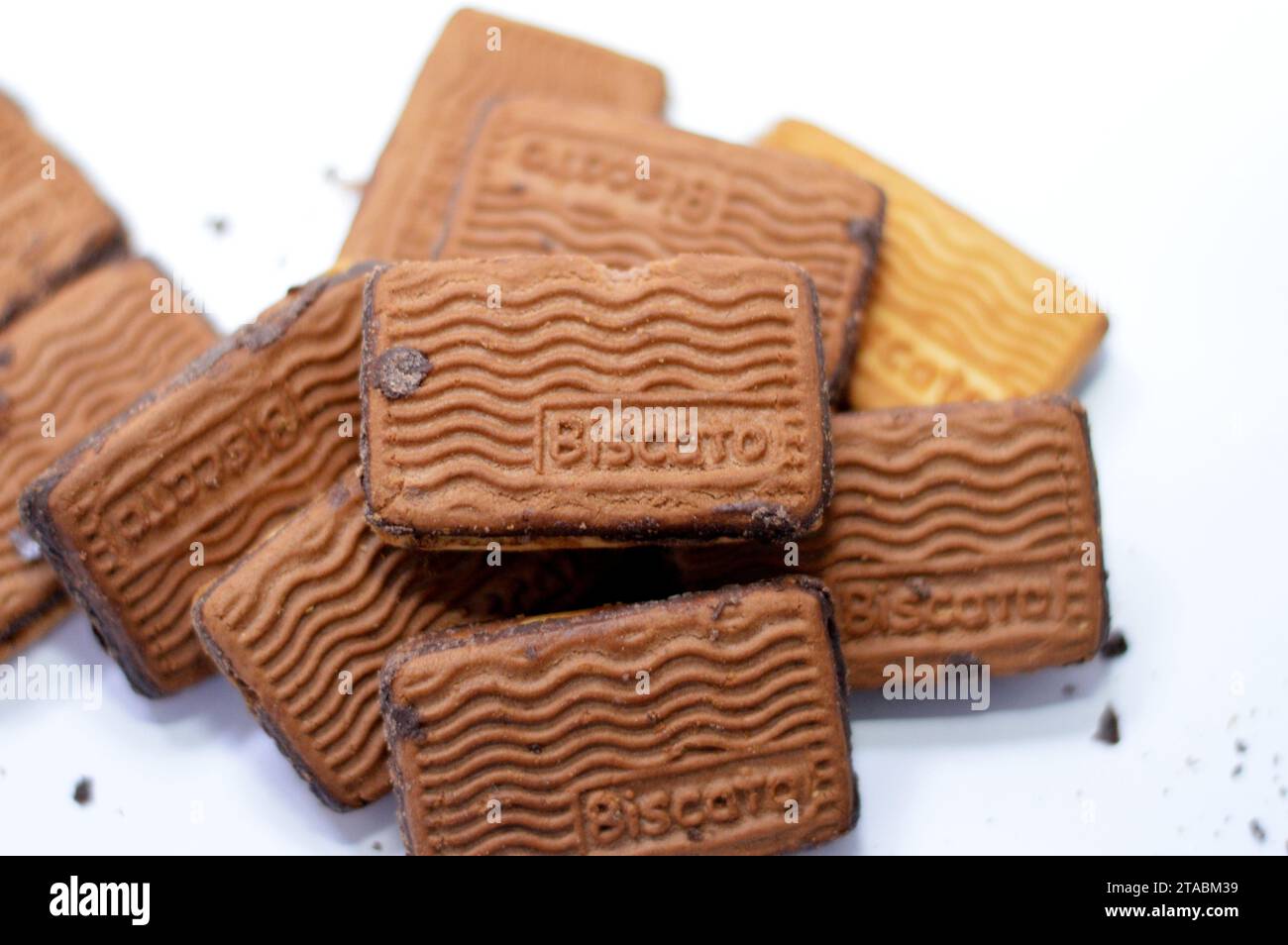 Cairo, Egypt, November 23 2023 Biscato chato English type chocolate