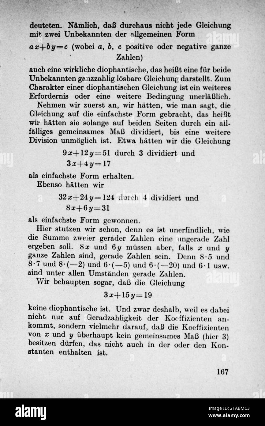 Vom Einmaleins zum Integral - Seite 167. Stock Photo